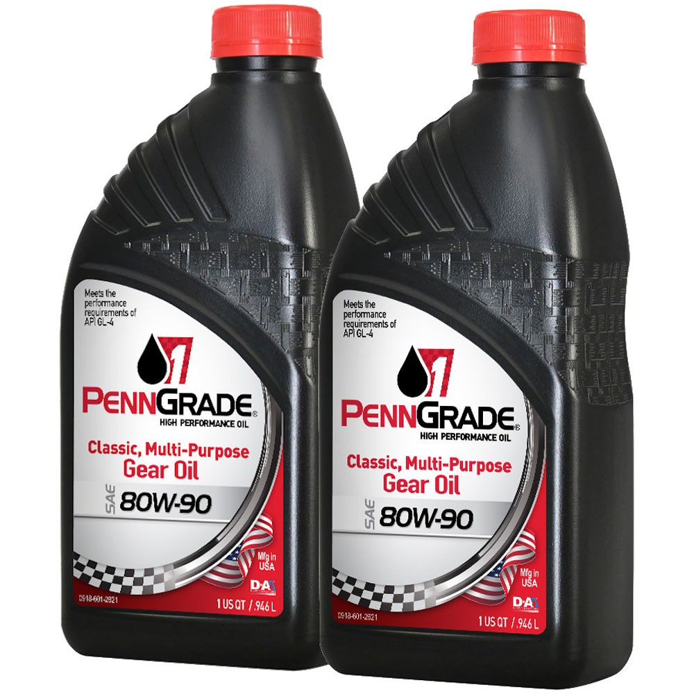 Brad Penn / PennGrade 1 Gear Oil, 77296, Classic GL-4, 80W90, 2 Quarts