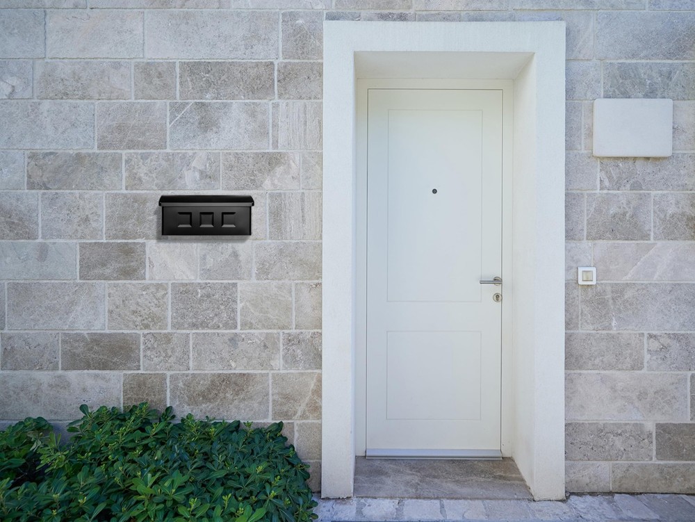 Architectural Mailboxes Wayland™ Wall-Mounted Mailbox for Small, Black