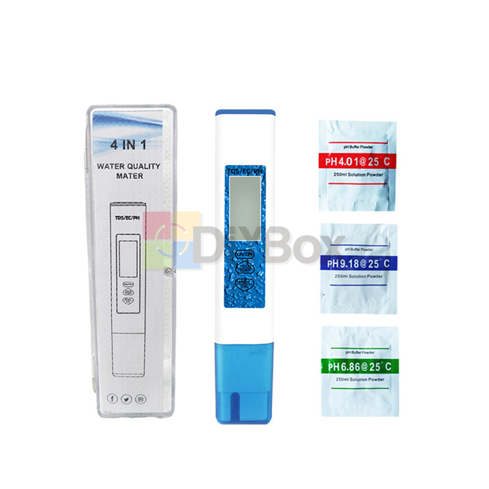 4-in1 PH Meter pH/TDS/EC/Temperature High-precision Water Quality Test Detector
