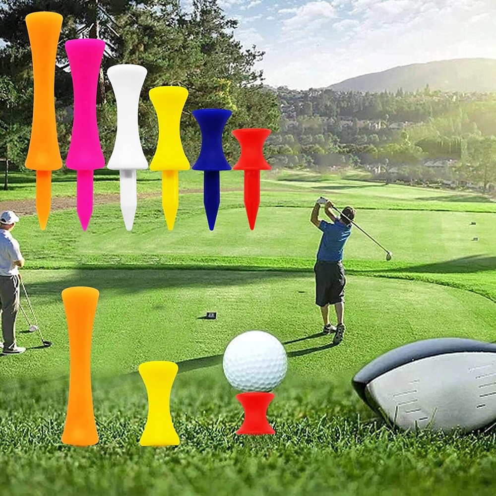 2 1/4'' Castle Golf Tees Plastic Unbreakable Value 200 Count Golf Practice Tee