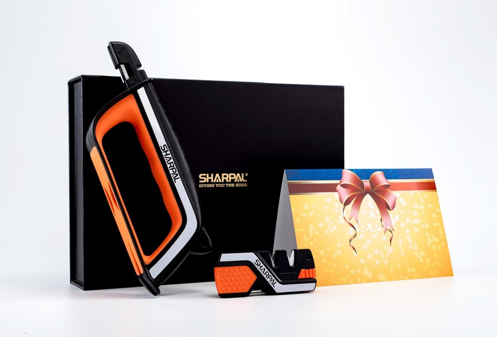 Pocket Knife Sharpener & Garden Tool Sharpener, Sharpening Straight and Serra...