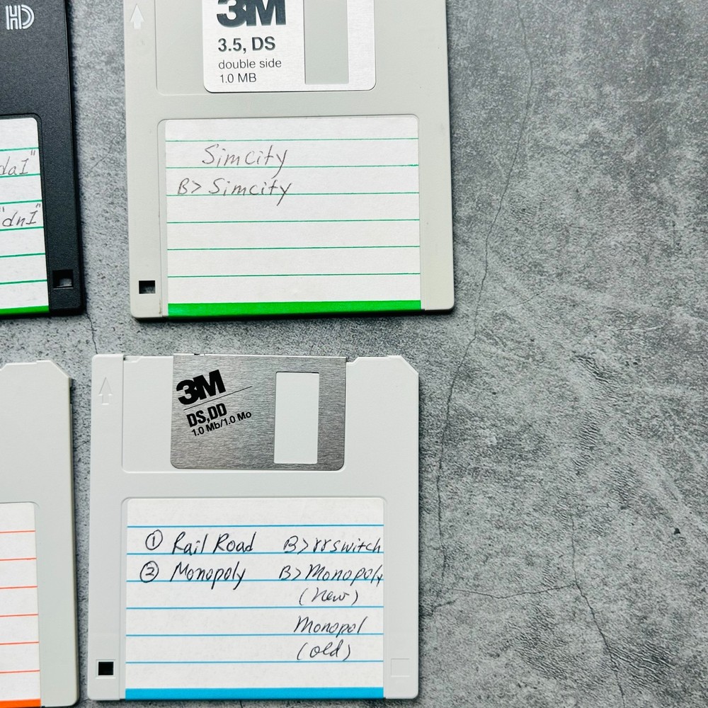 Floppy Disk 3M DS DD Diskettes Macintosh and IBM Compatible Computer Disc Set
