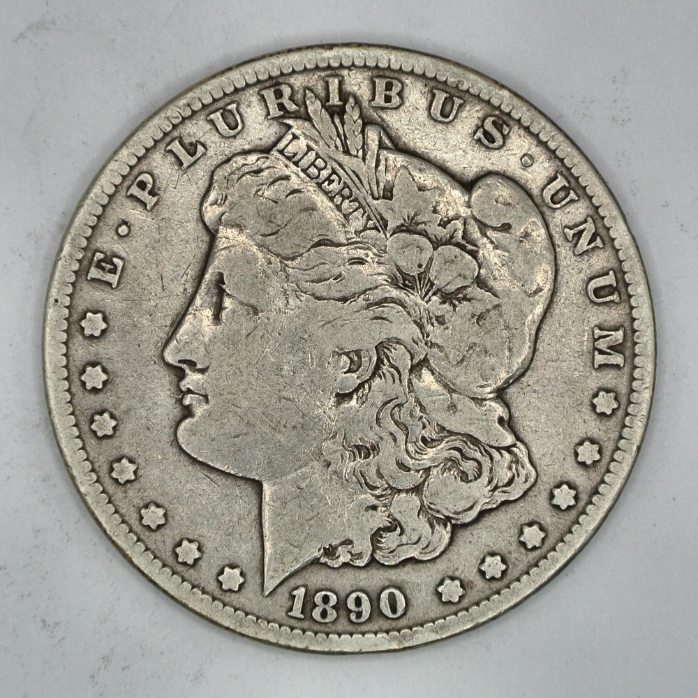 1890-CC Morgan Silver Dollar