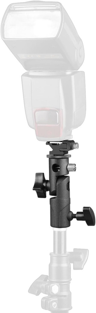 Camera Flash Speedlite Mount Swivel Light Stand Bracket with Umbrella Reflector