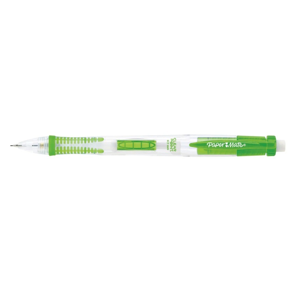 Clear Point Mechanical Pencil 0.7mm #2 Lead Refillable Eraser Tip 2 Pack