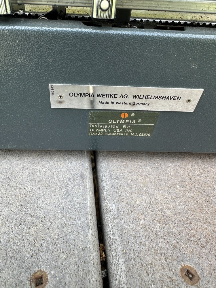 Olympia SM9 Portable Typewriter with case