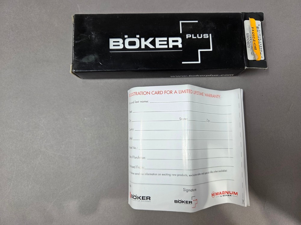 Boker Plus new black fixed blade neck knife