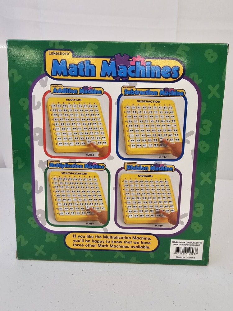 MULTIPLICATION MACHINE Teaching MATH Homeschool Educational Learning Lakeshore