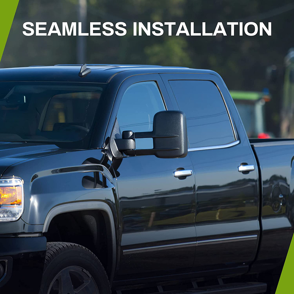 Power Heated Driver & Passenger Side Replacement Towing Mirror, 2007-2014 Chevy