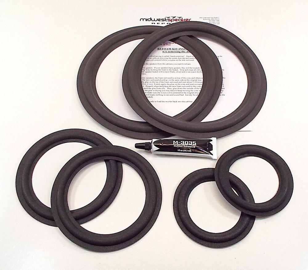 Infinity Reference SIX Complete Refoam Kit - Speaker Repair - FREE SHIPPING!