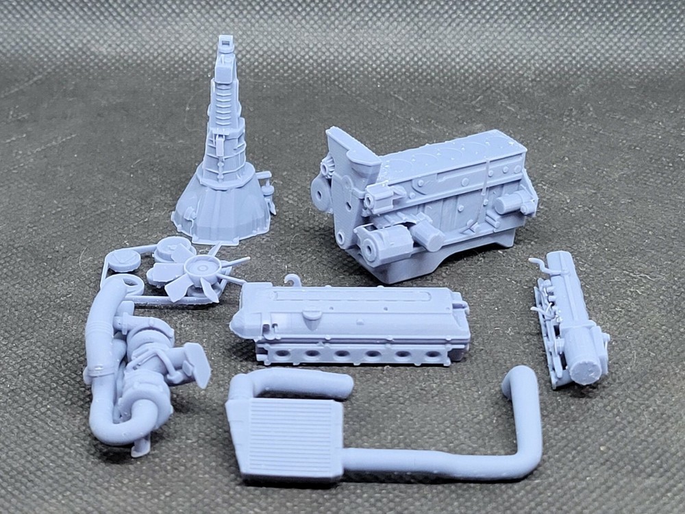 2JZ-GTE model engine resin 3D printed 1:24-1:8 scale