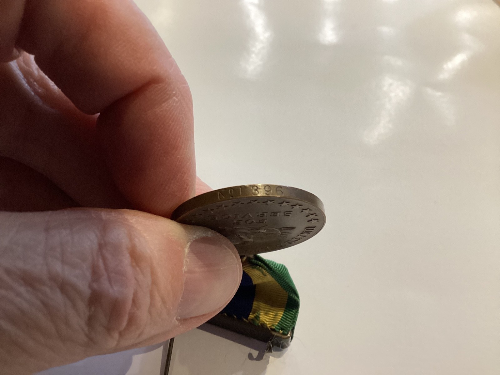 US ARMY MEXICAN SERVICE CAMPAIGN MEDAL NUMBERED 1911-1917 #1396