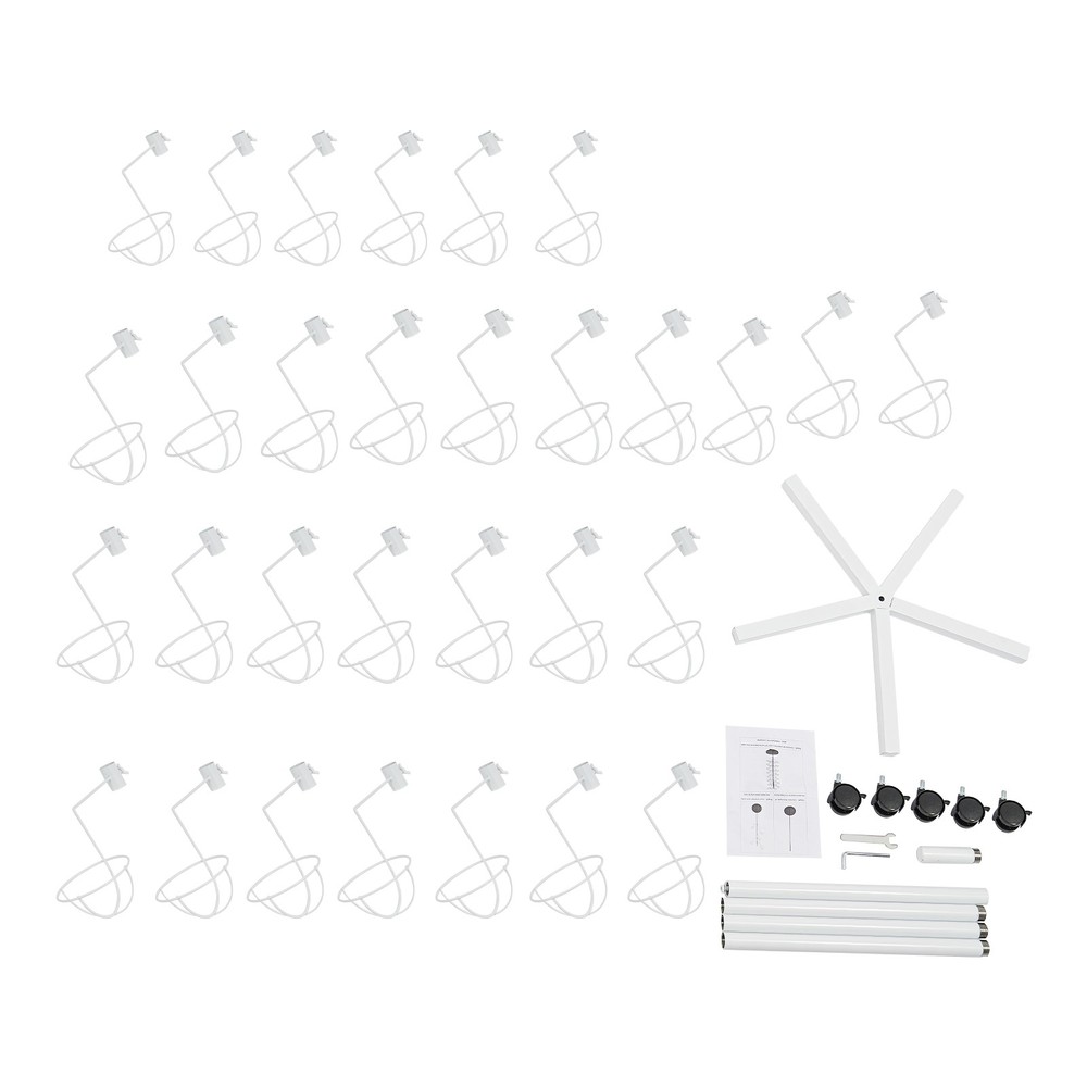 Mobile Hat Rack With 30 Hooks, Durable Freestanding Display Stand