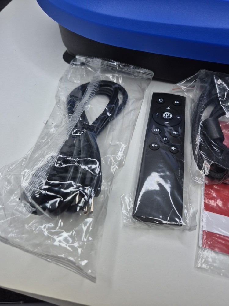 HVX Vibration Platform New Complete Excersize Machine Blue Black Open Box