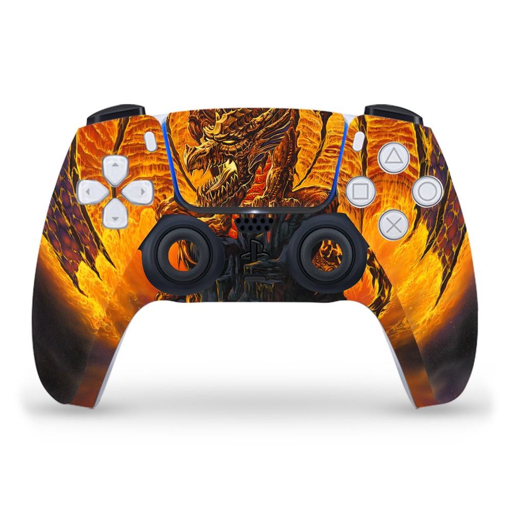 ED BEARD JR DRAGONS VINYL SKIN FOR PS5 SLIM/PRO DIGITAL CONSOLE & CONTROLLER