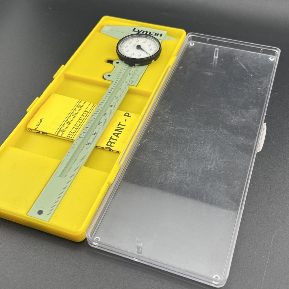 Fowler Dial Caliper Analog Precision Fine Adjustment Wheel w/ Case