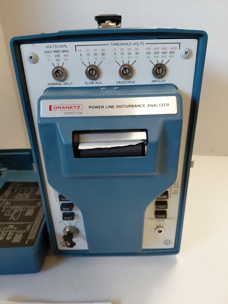 DRANETZ SERIES 606 UNIVERSAL DISTURBANCE ANALYZER With Printer
