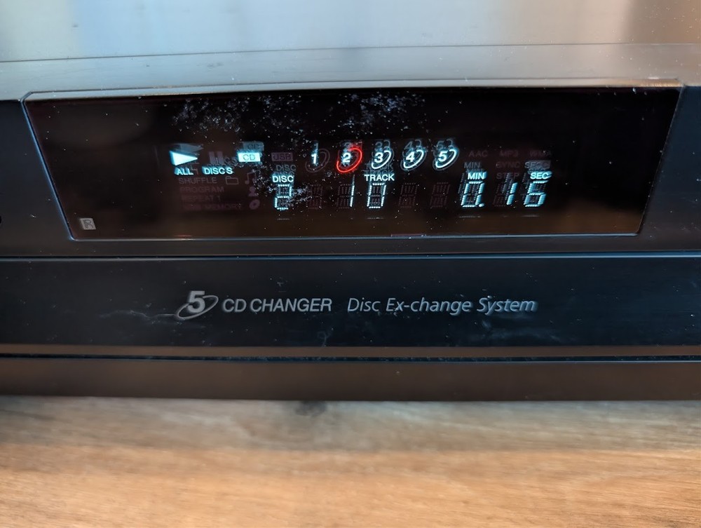 Sony CDP-CE500 5-Disc CD Changer Player USB - No Remote - Tested