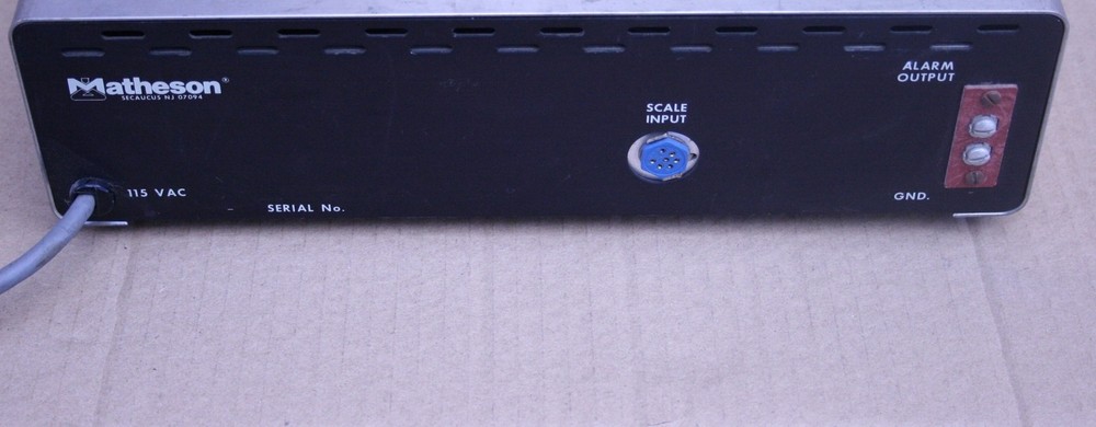 Matheson 8520 electronic cylinder scale digital controller