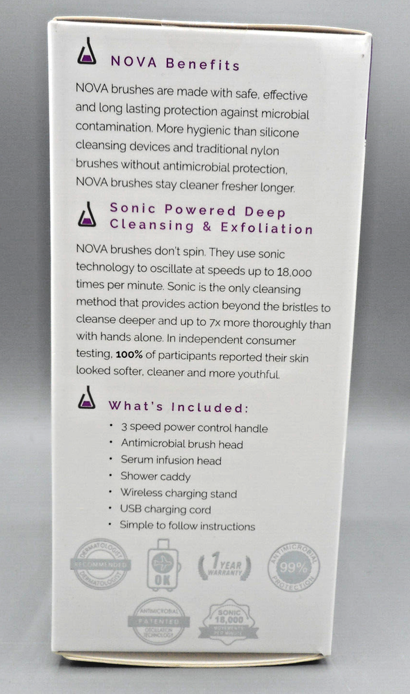 Spa Sciences Nova Antimicrobial Sonic Cleaning System Rechargable