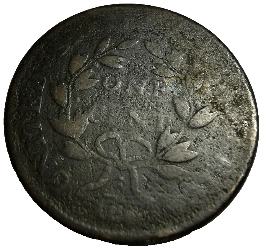 1802 US Draped Bust Large Cent Coin S-231