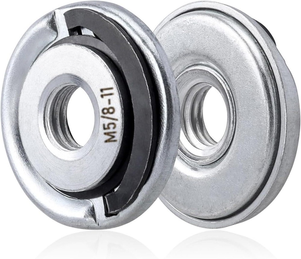 2pcs Quick Change Angle Grinder Flange Nuts 5/8-11 Replacement Lock Nut for Grin