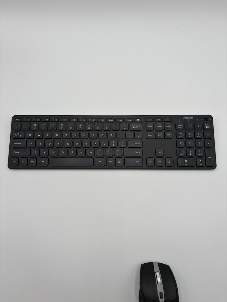 Arteck Universal Multi-Device Bluetooth Keyboard and Mouse Full Size Wireless