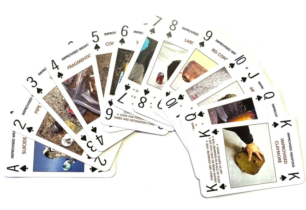 Danger IED Playing Cards