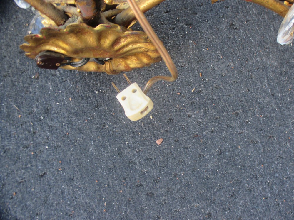 64002 Mid Century Decorator Wall Sconce with Prisms