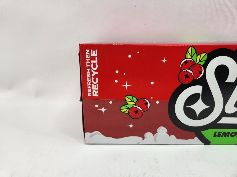 12 Pack Starry Cranberry Blizz Lemon Lime Zero Sugar Soda