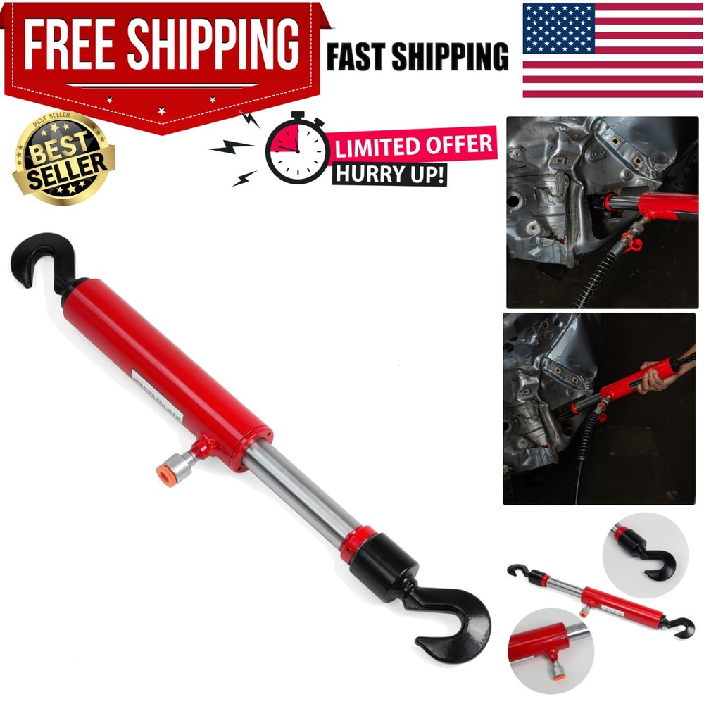 26" Long 10-Ton Hydraulic Pull Back Ram for Porta Power Frame Machine Puller ...