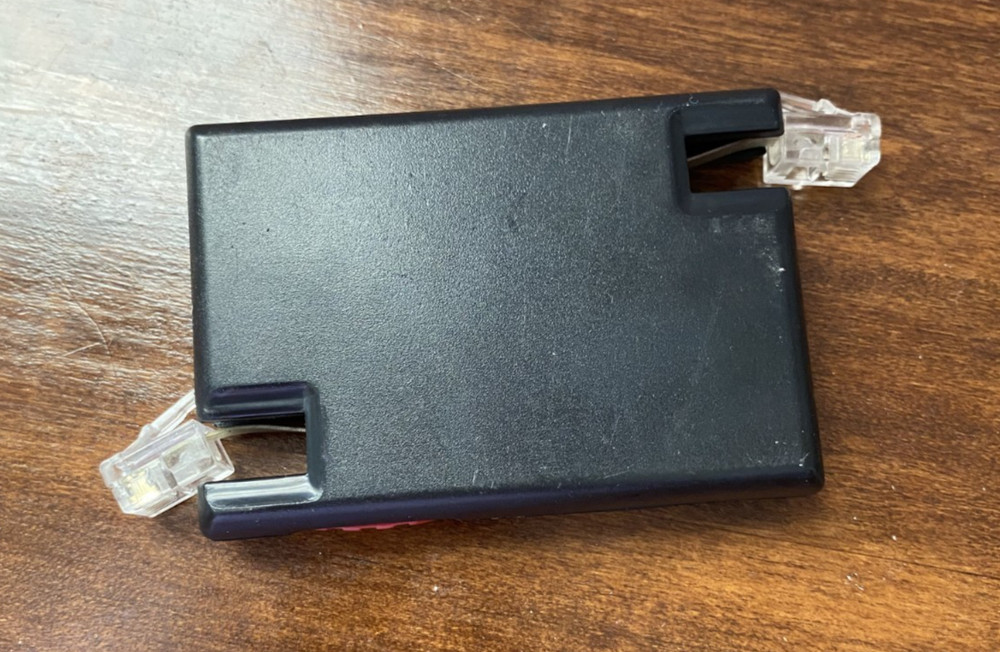 Automatic Spring Retractable 88in RJ-11 RJ-45 Cord Cable PLUG SPOOL