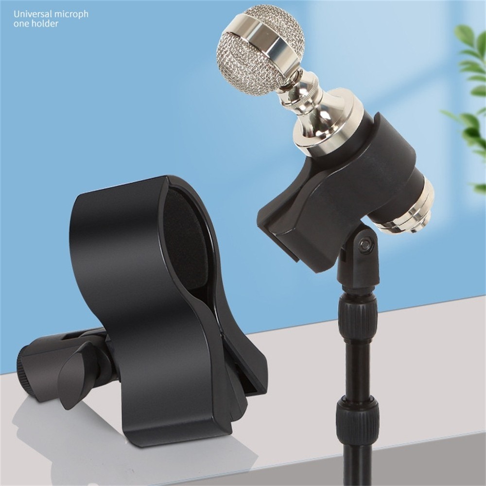 Microphone Clip Clamp Adjustable Large With 3/8 Adapter Break-resistant