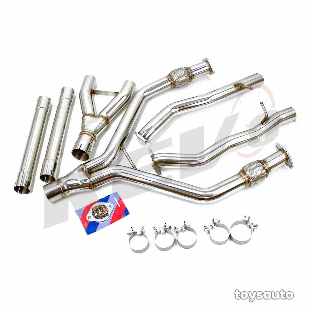 Rev9 Stainless Catback Y Pipe Exhaust *No muffler* for 3.0T Q60 17-22, Q50 16-23