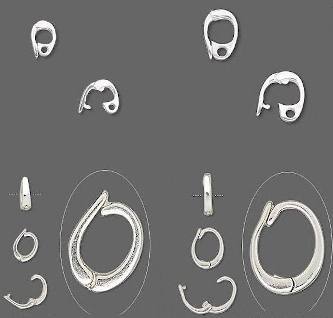 1 Small Or Medium Sterling Silver Bead Strand Enhancer Bail For Pendant