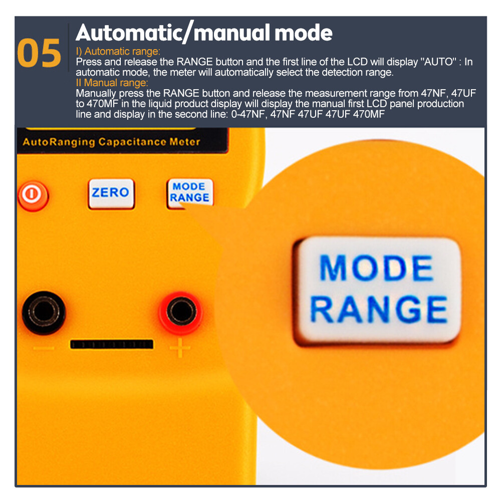 M6013 LCD High-precision Capacitor Meter For Capacitance Resistance Measurement