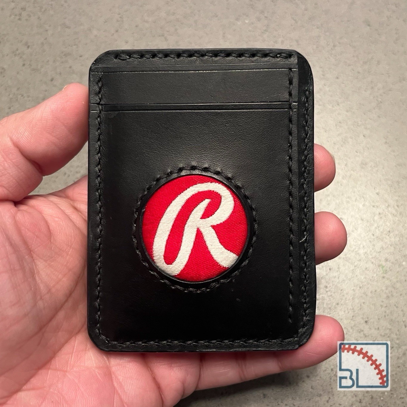Rawlings W/ Logo Leather Baseball Glove Wallet / Card Holder