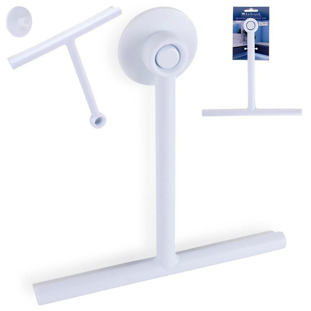 Window squeegee, water squeegee, water scraper with suction cup