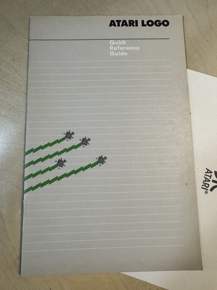 Atari Logo Computer Program RX8032 CIB - Cleaned & Tested