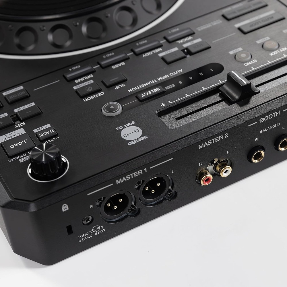 Professional Scratch-Style DJ Controller with Stems Control & Piano Play Mode