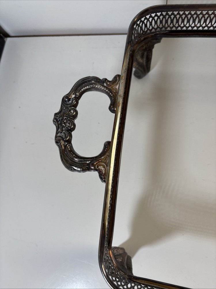 Vintage International Silver Company Pan Tray Footed Holder