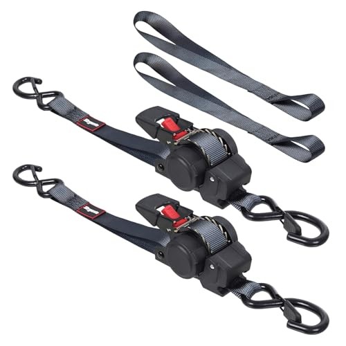 Retractable Ratchet Straps12FT Automatic Ratchet Tie Down Straps Self