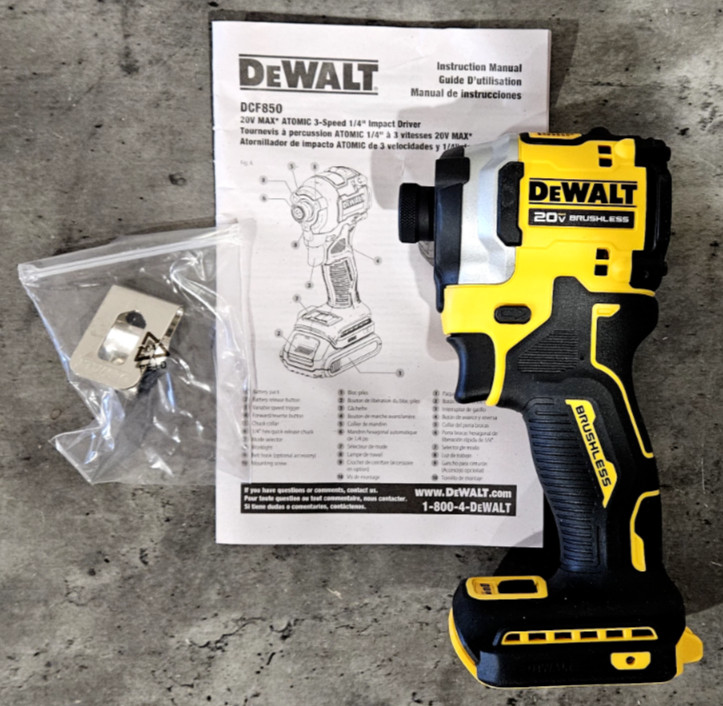 DeWALT Atomic 20V 1/4" Impact Driver DCF850B New Bare Tool