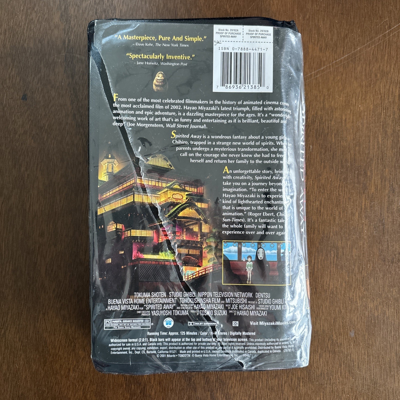 Spirited Away (VHS, 2001) Clamshell Case Rare HTF Tested J