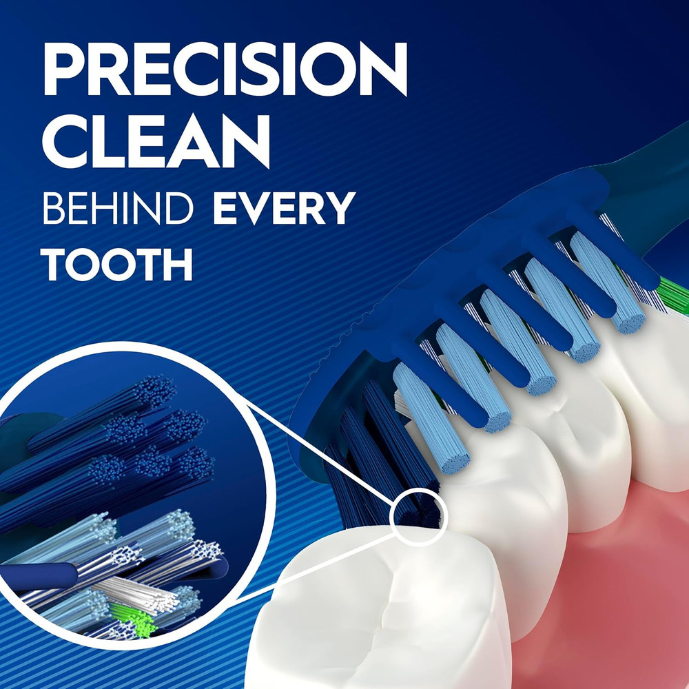 Pro Clean Cross Action Toothbrushes, Deep Plaque Removal, 6 Count