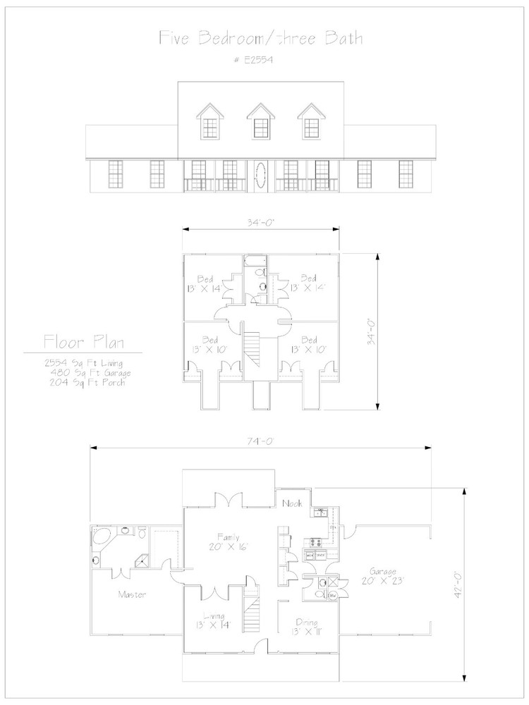 5 Bedroom House Blue Prints