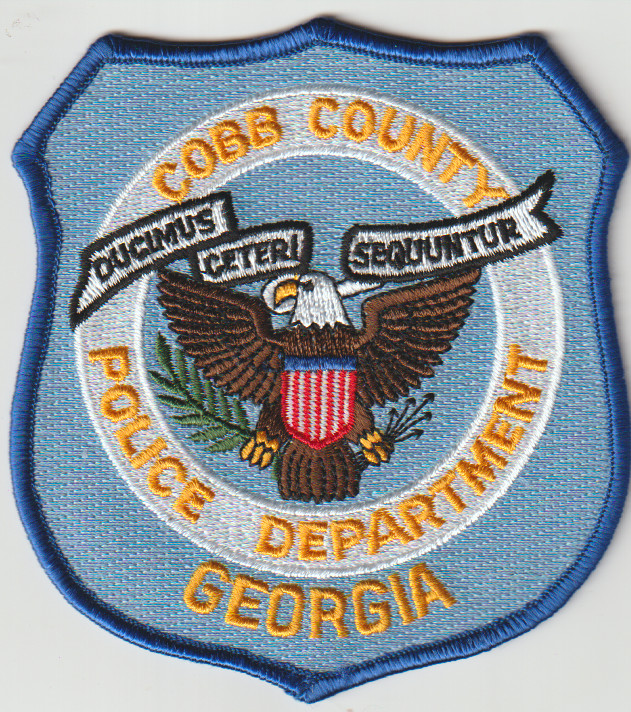 Cobb County GA non shield shape patch shipped from Australia