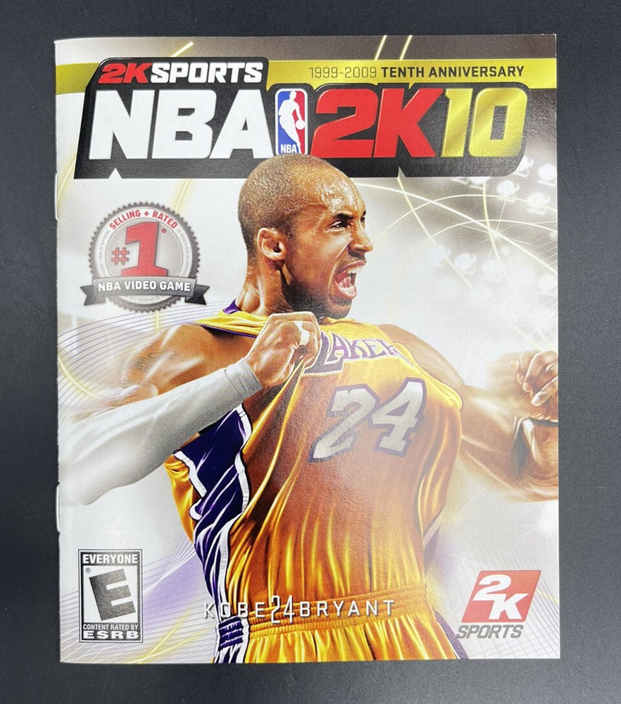 NBA 2K10 PS3 Playstation 3 Manual Only Authentic EA