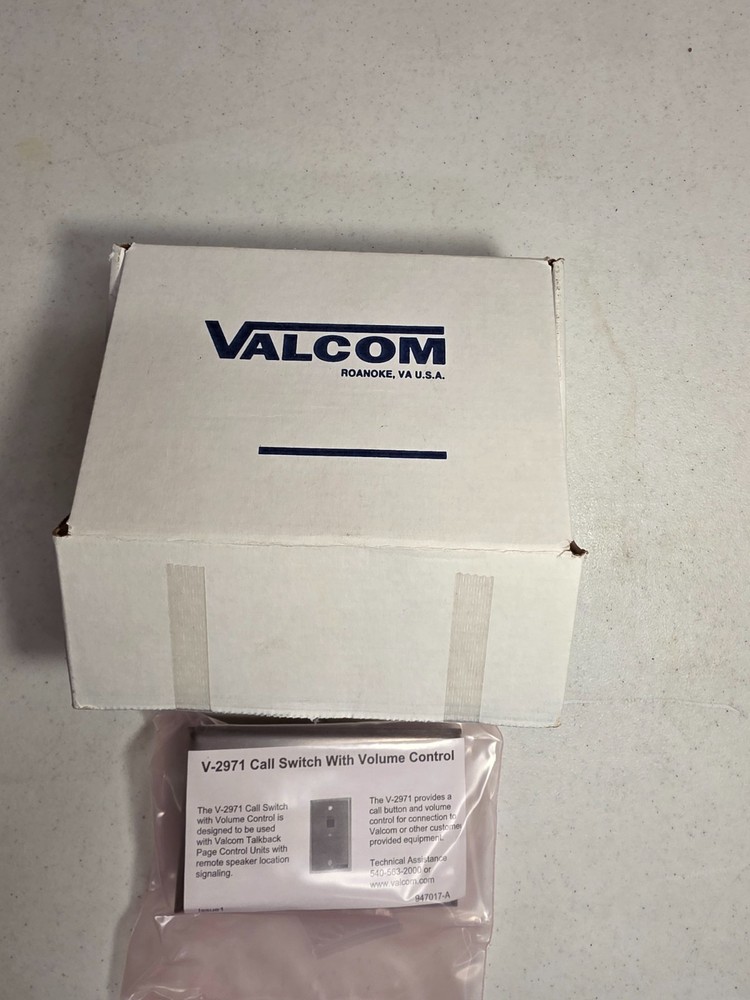 Valcom V-2971 Call Switch With Volume Control (v2971)