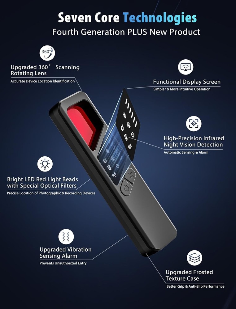 Detector Anti Spy Bug Detector GPS Tracker Finder Scanner Device Hidden Camera